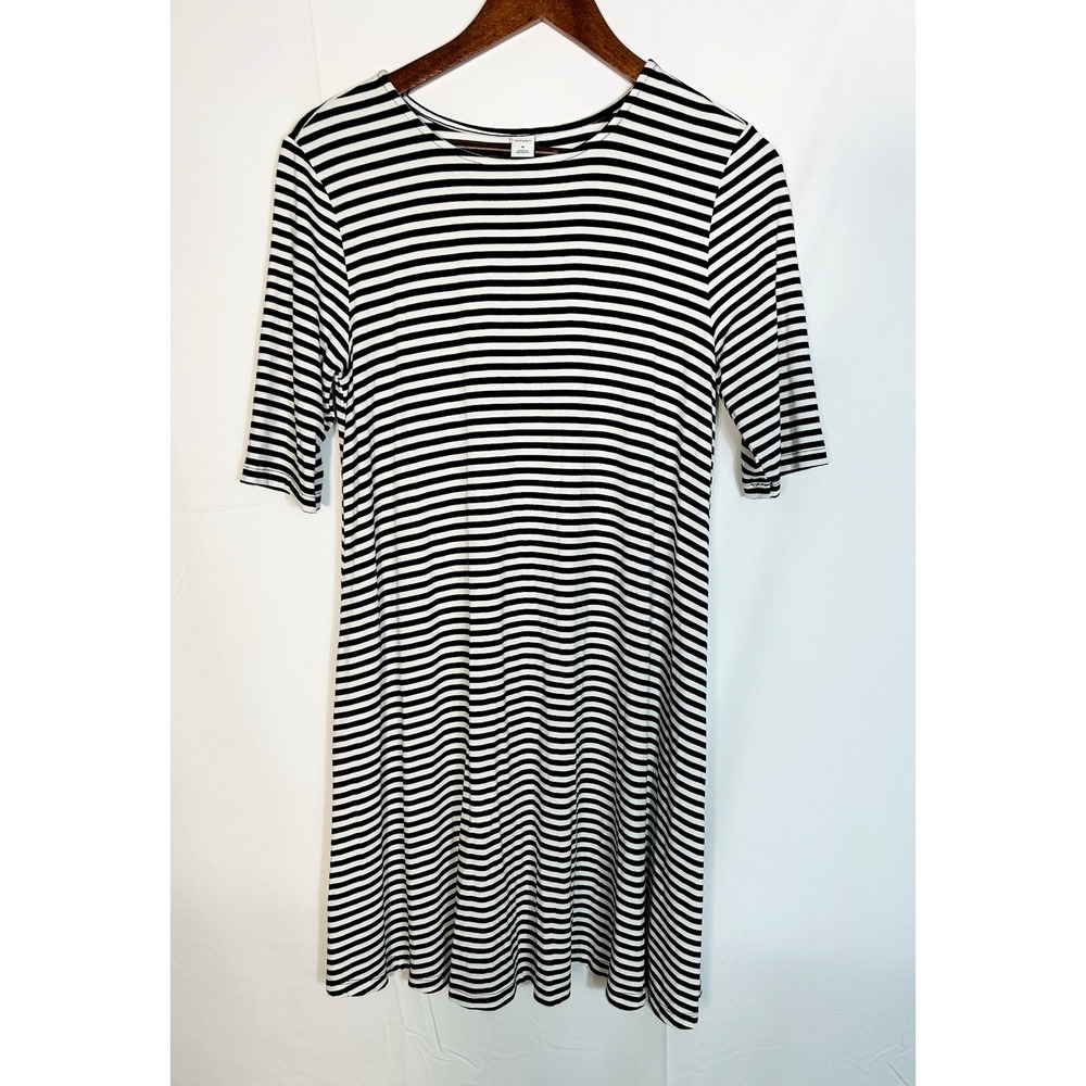 Old Navy Womens‎ Casual Striped Dress Size M Preppy Fall Layer Classic Timeless